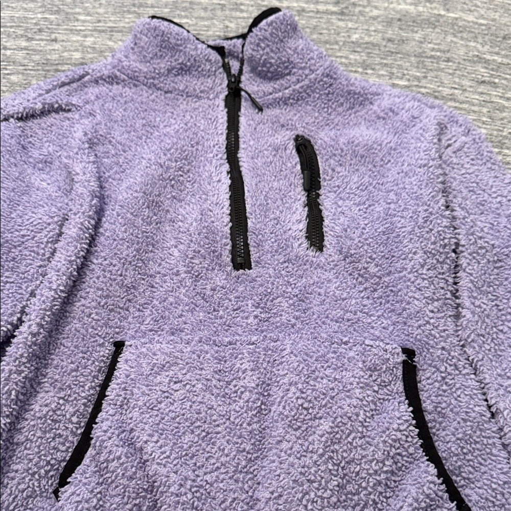 Cozy Purple Fleece Pullover